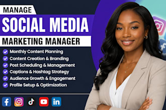 instagram beauty manager facebook tiktok fashion fitness social media marketing