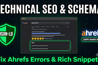 fix technical SEO errors and add schema markup to your site
