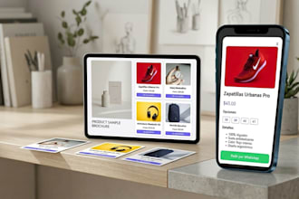 design an interactive digital catalog for whatsapp