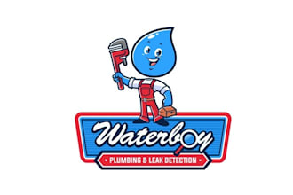 make cool and fun logo the opening of our plumbing business