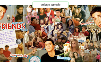 create a digital pretty collage or photomontage poster