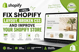 fix shopify mobile layout, broken css and improve your shopify store design