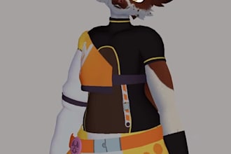 do furry vrchat avatar with face tracking