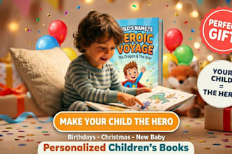 create a personalized childrens book with your child as the hero
