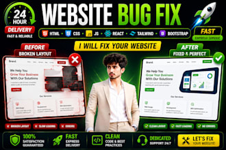 debug and resolve react js, javascript, and frontend bugs