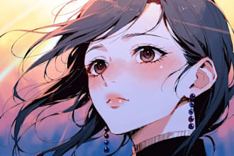 draw anime or manga style portrait
