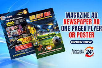 design amazing flyer, poster or magazine ad