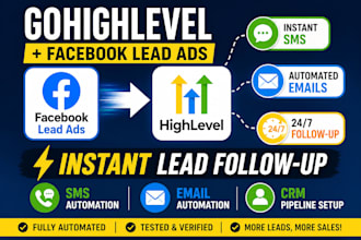 integrate gohighlevel with facebook lead ads and automate follow up