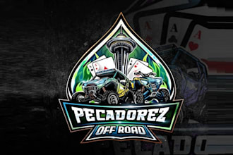 design an offroad outdoor adventure race logo
