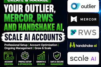 create and handle your handshake ai, outlier accounts tasks professionally