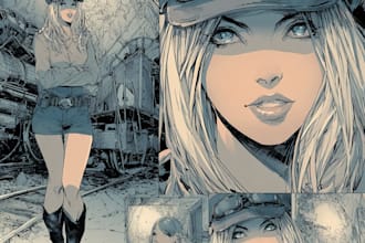 draw comic book illustration anime comic manga comic book artist manga comic art