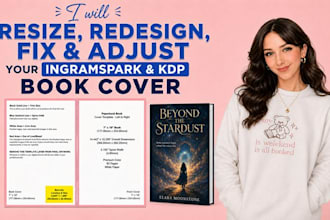 resize, fix, and prepare your book cover for KDP and ingramspark