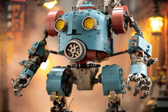 draw custom mecha robot
