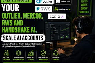 create and manage your outlier, mercor, rws and handshake ai, scale ai accounts