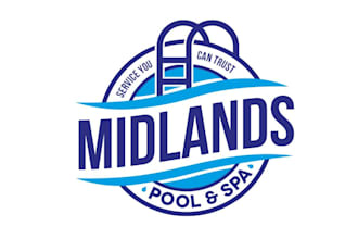 design an elegant beauty spa and swimming pool logo