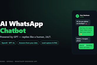 build an ai whatsapp chatbot with gpt and automation
