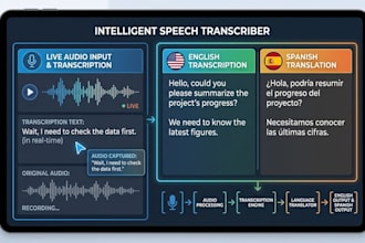 translate and do transcriptions in spanish or english