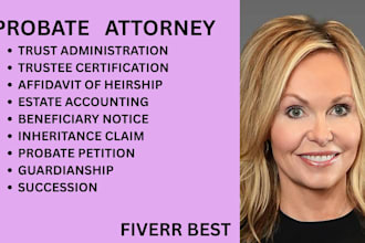 be your probate lawyer for succession, guardianship, trusts and property matters