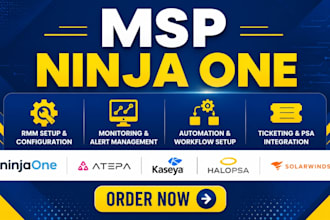 ninjaone rmm nerdio atera kaseya ivanti backbox solarwinds halopsa accelopsa msp
