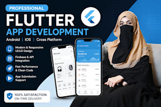 develop flutter app for android and ios