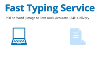 type pdf to word data entry fast