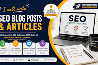 write SEO blog posts and articles