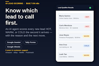 build an ai lead qualifier agent that scores leads using n8n