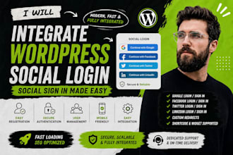 integrate wordpress social login google login facebook login social sign in site