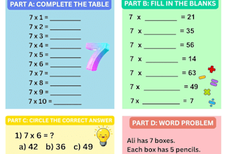 create easy and engaging maths worksheets for students