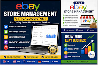 manage your ebay store as a professional virtual assistant