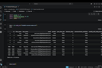help with python debugging and eda tasks