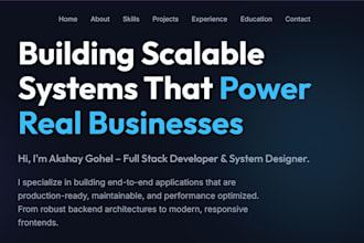 build full stack web apps