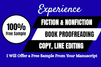proofread, polish and edit your fiction nonfiction novel