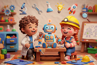 create 3d ai art and illustration