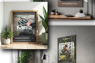 design cinematic custom car posters and wallpapers