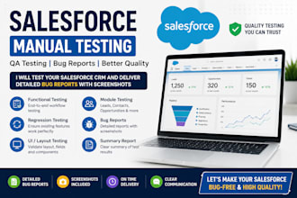 do salesforce CRM manual testing with bug reports