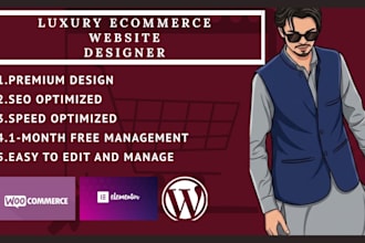 design a luxury ecommerce wordpress webiste