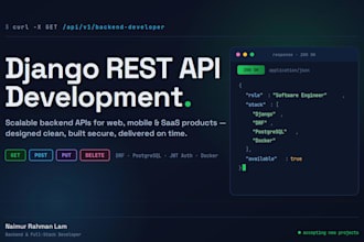 build django rest API with postgresql and authentication