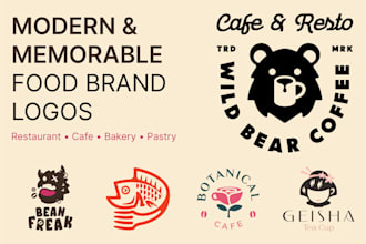 design a modern restaurant cafe bakery logo