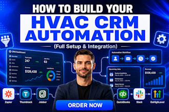 do hvac crm automation with zapier thumbtack jobber quickbook slack gohighlevel