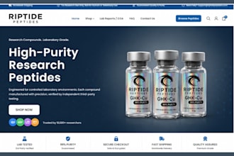 build fda compliant peptide website research peptide supplement website