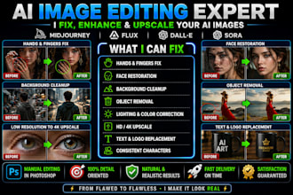 fix, upscale and edit ai images from midjourney and flux