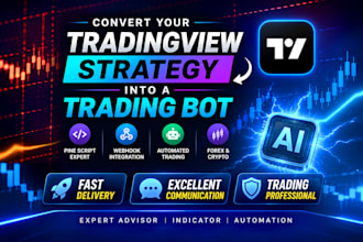 build a tradingview pine script strategy with webhook alerts