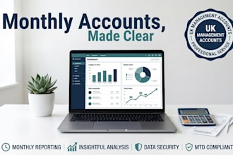 prepare your monthly management accounts, financial reports