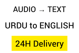 transcribe urdu audio to english text