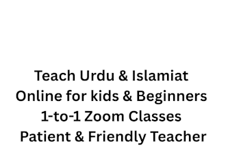 teach urdu and islamiat online for kids and beginners