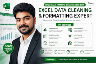 remove duplicates, clean, and format excel data