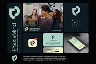 do modern minimalist business logo design with a brand style guide