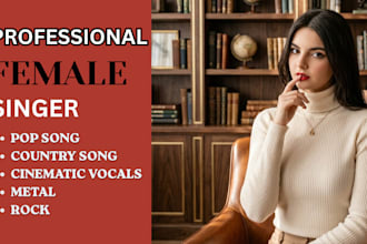 be your female singer and session vocalist for cinematic folk country metal