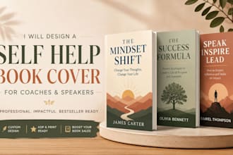 design a self help book cover for coaches and speakers